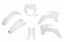 Afbeeldingen van UFO FULL KIT KTM WHITE WITH HEADLIGHT - EXC / EXC-F 2014-2016