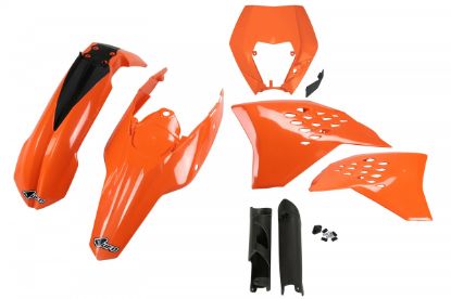 Afbeeldingen van UFO FULL KIT KTM OEM 09-10 WITH HEADLIGHT - EXC / EXC-F 2009-2011