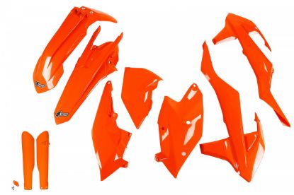 Afbeeldingen van UFO FULL KIT KTM NEON ORANGE - EXC / EXC-F 2017-2019
