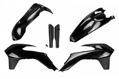 Afbeeldingen van UFO FULL KIT KTM BLACK - EXC / EXC-F 2014-2016