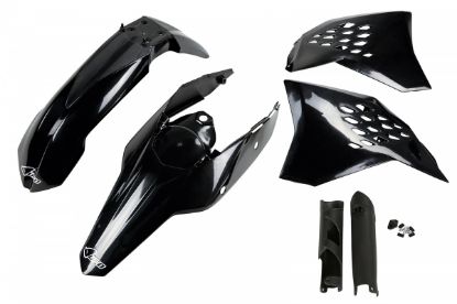 Afbeeldingen van UFO FULL KIT KTM BLACK - EXC / EXC-F 2009-2011