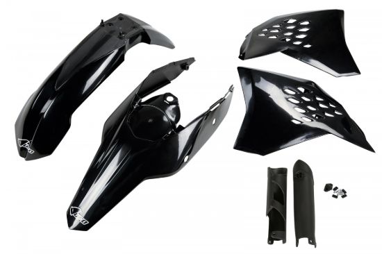 Afbeeldingen van UFO FULL KIT KTM BLACK - EXC / EXC-F 2009-2011