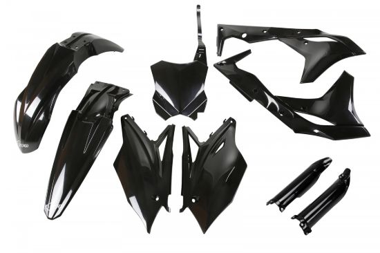 Afbeeldingen van UFO FULL KIT KAWASAKI BLACK - KXF 250 2018-2020