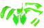 Picture of UFO FULL KIT KAWASAKI NEON GREEN - KXF 450 2016-2017