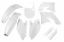 Afbeeldingen van UFO FULL KIT KAWASAKI WHITE - KXF 250 2009-2012