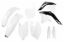 Picture of UFO FULL KIT KAWASAKI WHITE - KXF 250 2008-2008