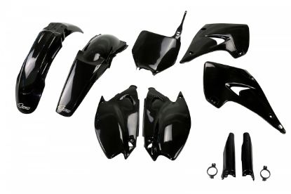 Picture of UFO FULL KIT KAWASAKI BLACK - KX125/250 03-08
