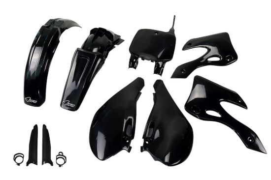 Afbeeldingen van UFO FULL KIT KAWASAKI BLACK - KX 125/250 1999-2002