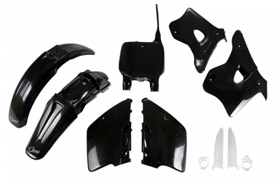 Afbeeldingen van UFO FULL KIT KAWASAKI BLACK - KX 125/250 1996-1998