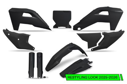 Picture of UFO FULL KIT HUSQVARNA BLACK - TC 125/250 - FC 250/350/450 2023-2024