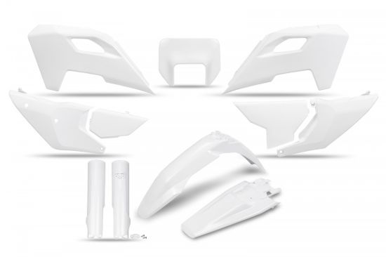Afbeeldingen van UFO FULL KIT HUSQVARNA WHITE WITH HEADLIGHT - TE / FE 2024