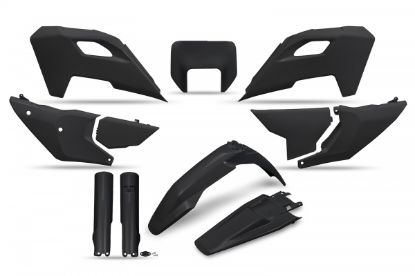 Picture of UFO FULL KIT HUSQVARNA BLACK WITH HEADLIGHT - TE / FE 2024