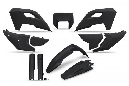 Picture of UFO FULL KIT HUSQVARNA BLACK WITH HEADLIGHT - TE / FE 2024