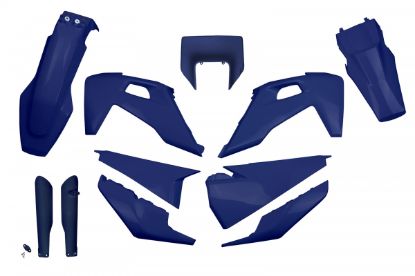Picture of UFO FULL KIT HUSQVARNA BLUE WITH HEADLIGHT - TE / FE 2020-2023