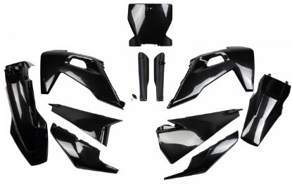 Picture of UFO FULL KIT HUSQVARNA BLACK - TC / FC 2019-2022