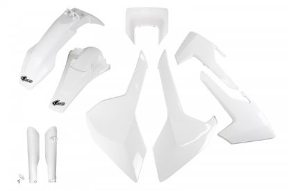 Picture of UFO FULL KIT HUSQVARNA WHITE - TE / FE 125 2017-2019
