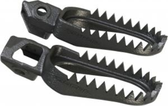 Afbeeldingen van SX SXF TC FC 23-24 EXC EXCF TE FE MC EC EXF 2024 Scar stalen voetsteunen Zwart