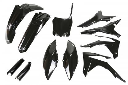Picture of UFO FULL KIT HONDA BLACK WITH AIRBOX COVER - CRF 250R 14-17 / CRF 450R 13-16