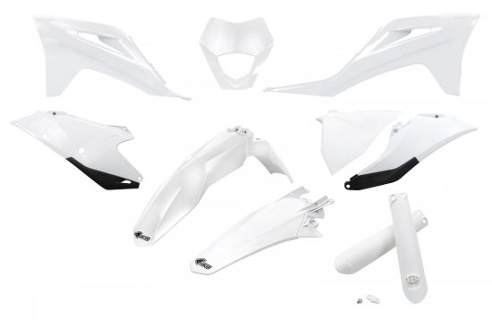 Picture of UFO FULL KIT GAS GAS WHITE WITH HEADLIGHT - EC 250/300 - EC 250F/350F 2021-2023