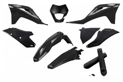 Afbeeldingen van UFO FULL KIT GAS GAS BLACK WITH HEADLIGHT - EC 250/300 - EC 250F/350F 2021-2023