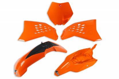 Afbeeldingen van UFO PLASTIC KIT KTM ORANGE 127 - SX65 12-15