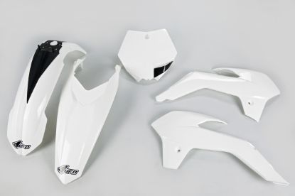 Afbeeldingen van UFO PLASTIC KIT KTM WHITE - KTM 85 13-16
