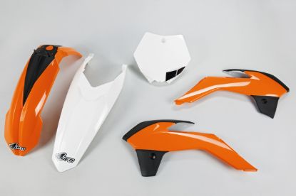 Afbeeldingen van UFO PLASTIC KIT KTM ORANGE / WHITE / BLACK (OEM) - KTM 85 13-16