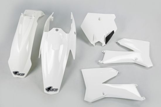 Afbeeldingen van UFO PLASTIC KIT KTM WHITE 047 - SX85 06-12
