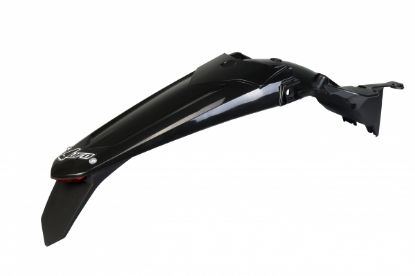 Afbeeldingen van UFO REAR FENDER (W/LED) YAMAHA BLACK - YZF 250 19-23 / 450 18-22