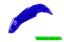 Picture of UFO FRONT FENDER YAMAHA REFLEX BLUE - YZ125/250 02-14