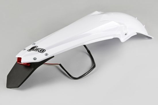 Afbeeldingen van UFO REAR FENDER (W/LED) YAMAHA WHITE - YZF450 10-13