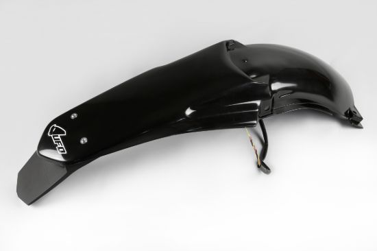 Afbeeldingen van UFO REAR FENDER (W/LED) YAMAHA BLACK - YZ125/250 02-14
