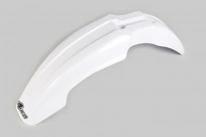 Afbeeldingen van UFO FRONT FENDER YAMAHA WHITE - YZ125/250 92-99 WR125/250 95-99