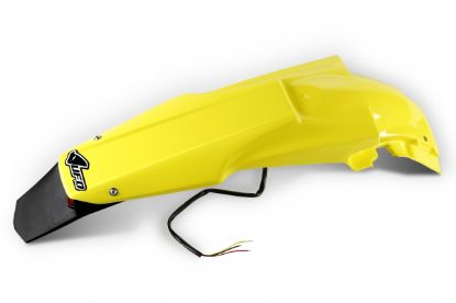 Afbeeldingen van UFO REAR FENDER (W/LED) SUZUKI YELLOW - RMZ450 08-17