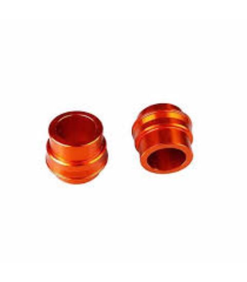 Afbeeldingen van Scar Voorwielbussen Oranje KTM EXC125 EXC200 2015-2016 EXC250 EXC300 EXC-F250 EXC-F350 EXC-F450 EXC-F500 SX125 SX150 SX250 SXF250 SXF350 SXF450 Asmaat 22MM