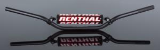 Picture of RENTHAL HANDLEBAR 22MM BLACK-PADDED 677 SPECIAL QUAD 677-01-BK
