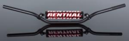 Picture of RENTHAL HANDLEBAR 22MM BLACK-PADDED 809 RC HIGH 809-01-BK-01-185
