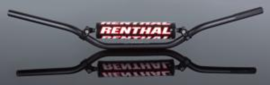 Picture of RENTHAL HANDLEBAR 22MM BLACK-PADDED 816 CRF150R ADULT BAR 816-01-BK-01-185