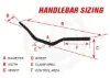 Picture of RENTHAL HANDLEBAR 22MM BLACK-PADDED 816 CRF150R ADULT BAR 816-01-BK-01-185