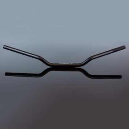 Afbeeldingen van RENTHAL HANDLEBAR 22MM BLACK ROAD HIGH 756 756-01-BK