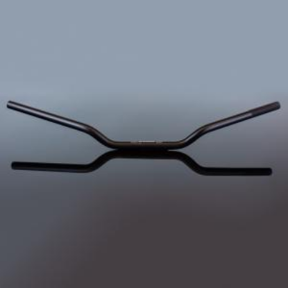 Afbeeldingen van RENTHAL HANDLEBAR 22MM BLACK ROAD WIDE 749 749-02-BK