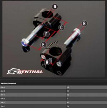 Picture of Stuurklemmen Honda/Kawasaki  28,6 MM Stuur NO OFFSET