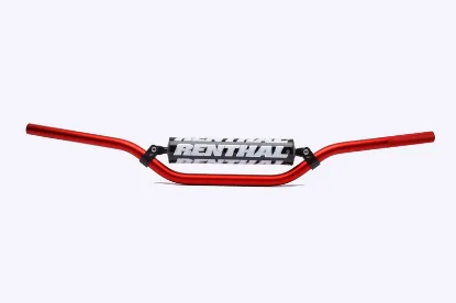 Picture of RENTHAL HANDLEBAR 22MM RED-PADDED 797 50CC PLAYBIKE BAR 797-01-RD-08-219