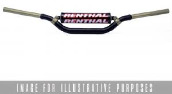 Afbeeldingen van RENTHAL HANDLEBAR TWINWALL BLACK-PADDED 999 MCGRATH/SHORT 999-01-BK-07-185