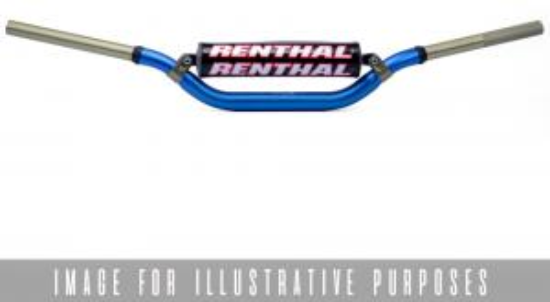 Picture of RENTHAL HANDLEBAR TWINWALL BLUE-PADDED 999 MCGRATH/SHORT 999-01-BU