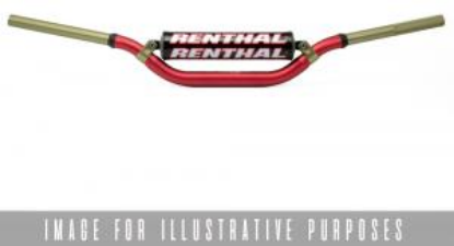 Picture of RENTHAL HANDLEBAR TWINWALL RED-PADDED 999 MCGRATH/SHORT 999-01-RD