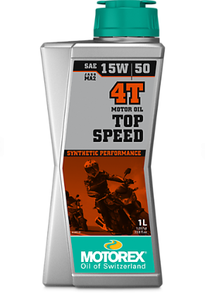 Picture of MOTOREX TOP SPEED 4T SAE 15W/50 JASO MA2 (1 LTR)
