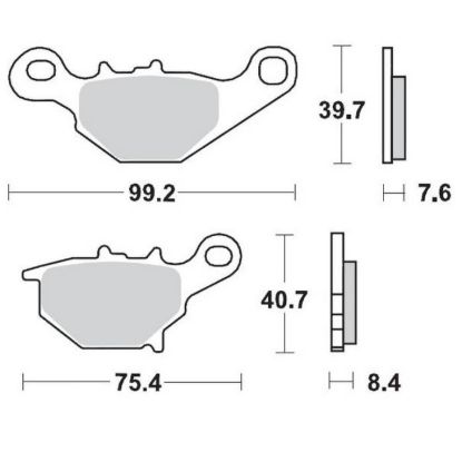 Afbeeldingen van Rear RM85 05-..-Achterremblokken