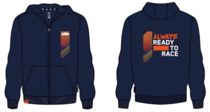 Picture of KIDS RACING ZIP HOODIE 152/10-12Y