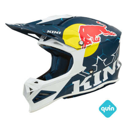 Afbeeldingen van Kini Red Bull MXC1 Helm Kini Red Bull 1.0 blauw/wit